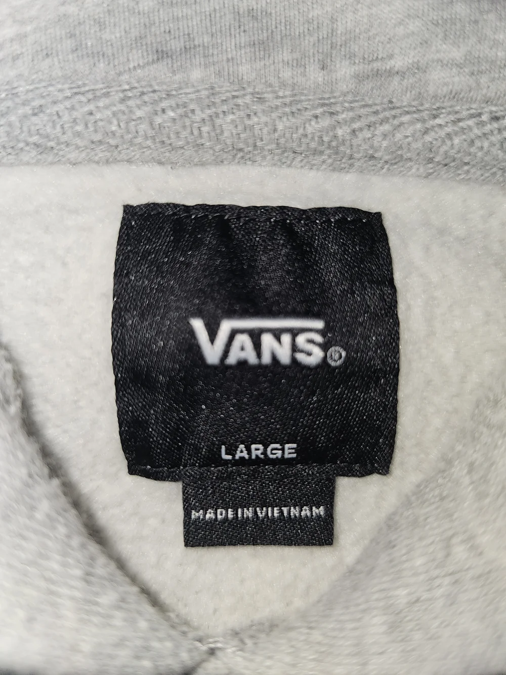 Vans "Orange Juice Box" Pullover Hoodie - Heather Grey - Men's Large - Picture 2 of 6